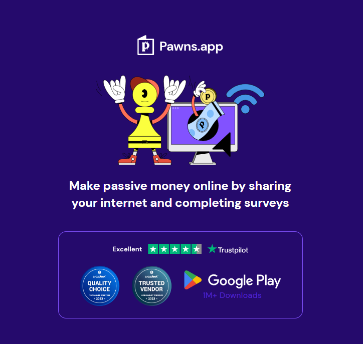 Pawns – Ứng Dụng Kiếm Tiền Khảo Sát Số 1 Thế Giới